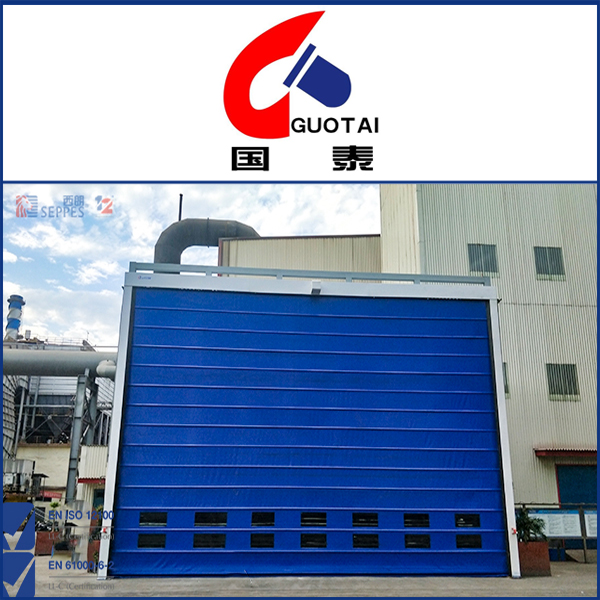 济源钢铁安装堆积式快速门