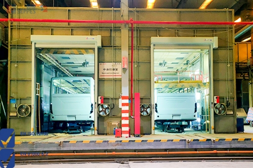 汽车装备设备间用什么门？防护型快速门，快速启闭安全防护