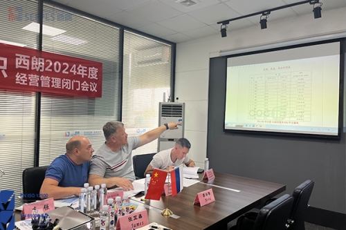 俄罗斯客户远道而来与西朗洽谈快速门合作事宜，一带一路深化合作