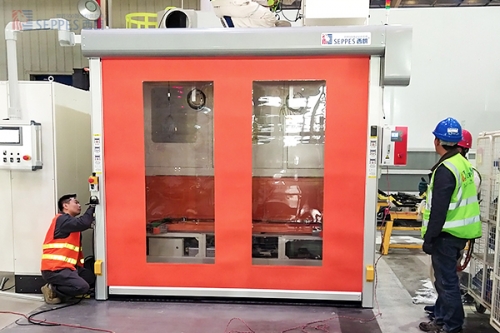 西朗CE认证防护快速门5次创新升级，赋能上海汽车装备厂智能安全作业