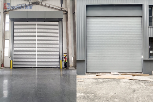 高速启闭的车间大门：西朗硬质快速门，提升车间通道70%的进出效率