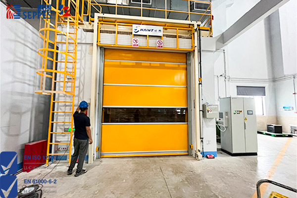 金红叶纸业安装快速门