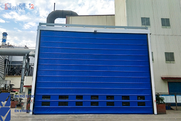 济源钢铁安装堆积式快速门