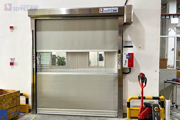 来料检验区域安装快速门