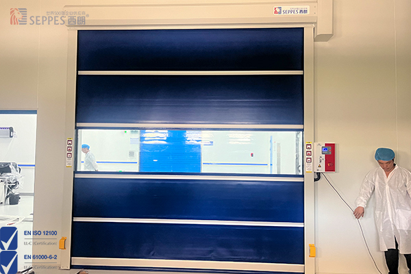索灵诊断医疗设备洁净车间通道安装快速门