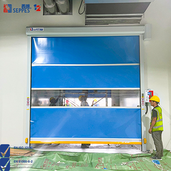 电子行业车间双门互锁快速门