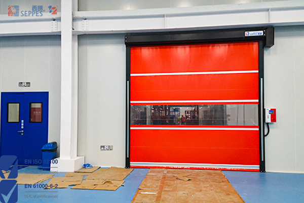 定制黑色框架快速门